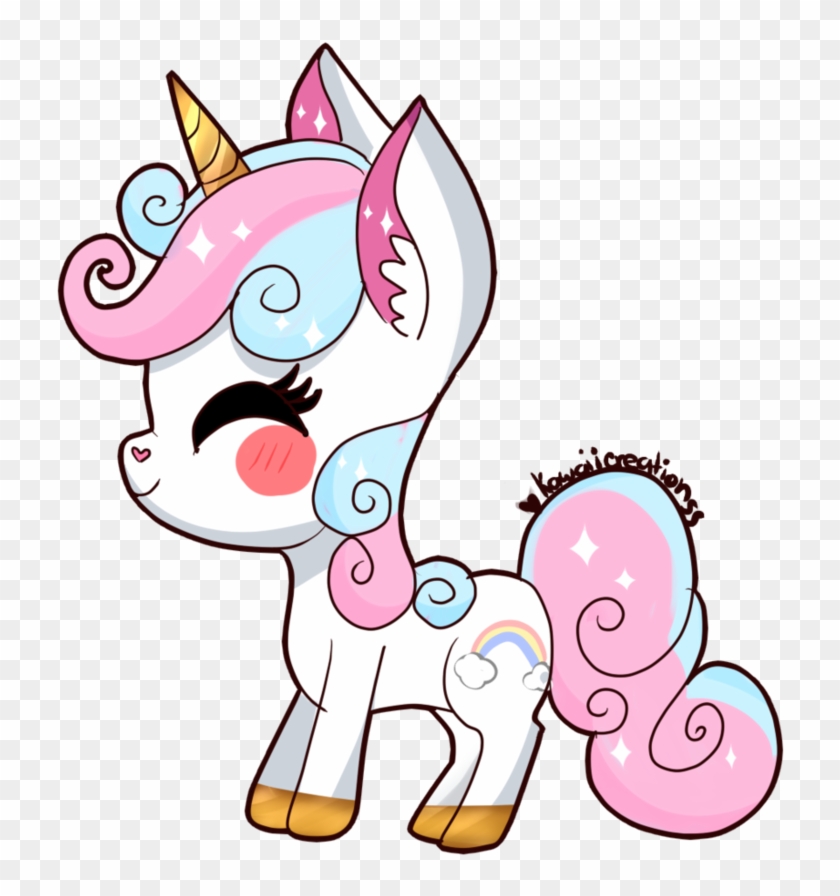 Unicorn Cute By Kawaiicreationss - Unicorn Cute Png #894995