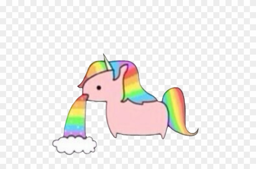 Transparent On Picsart - Unicorn Throwing Up Rainbow #895034