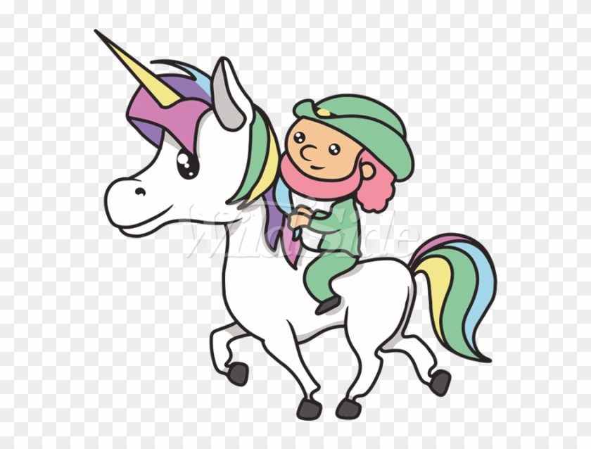 Leprechaun Riding A Unicorn - Leprechaun Riding A Unicorn #895145