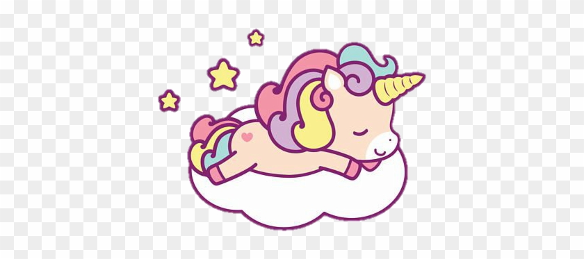 Cute Colorful Unicorn Star Could Dreamy Baby Love Kawai - Kawaii Clipart #895239