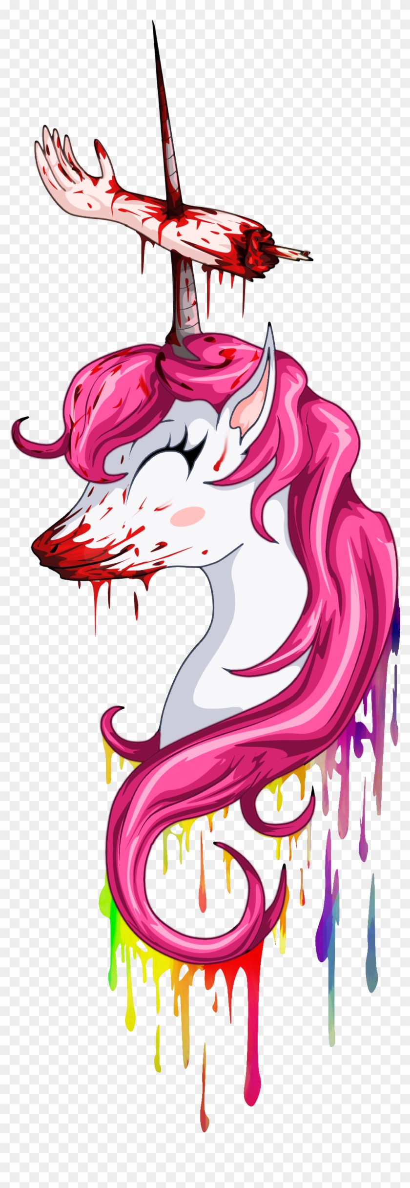 Free Cute Unicorn Cartoon Drawing - Stabby The Unicorn Transparent #895267