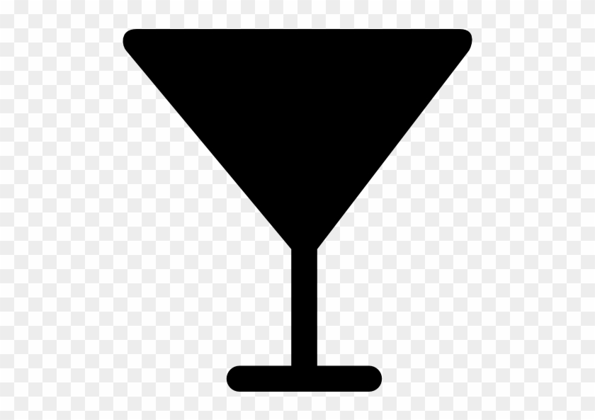 Glass Of Cocktail Silhouette Free Icon - Cocktail Silhouette #895268