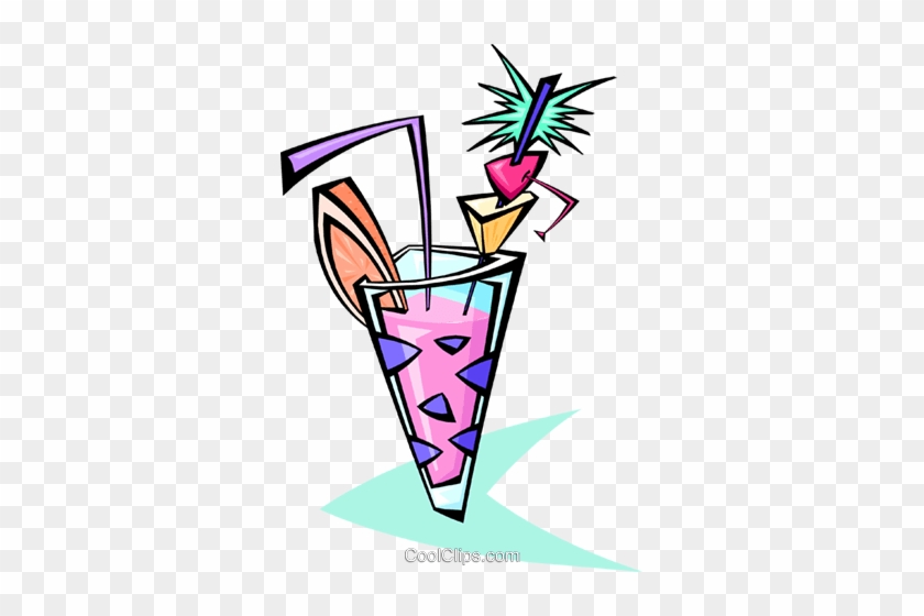 Exotic Drink Royalty Free Vector Clip Art Illustration - Cocktail Disegno #895279