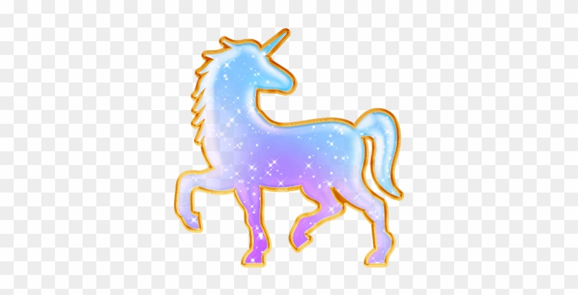 Dream Star Unicorn Cute Gold Colorful Night Galaxy - Mane #895300