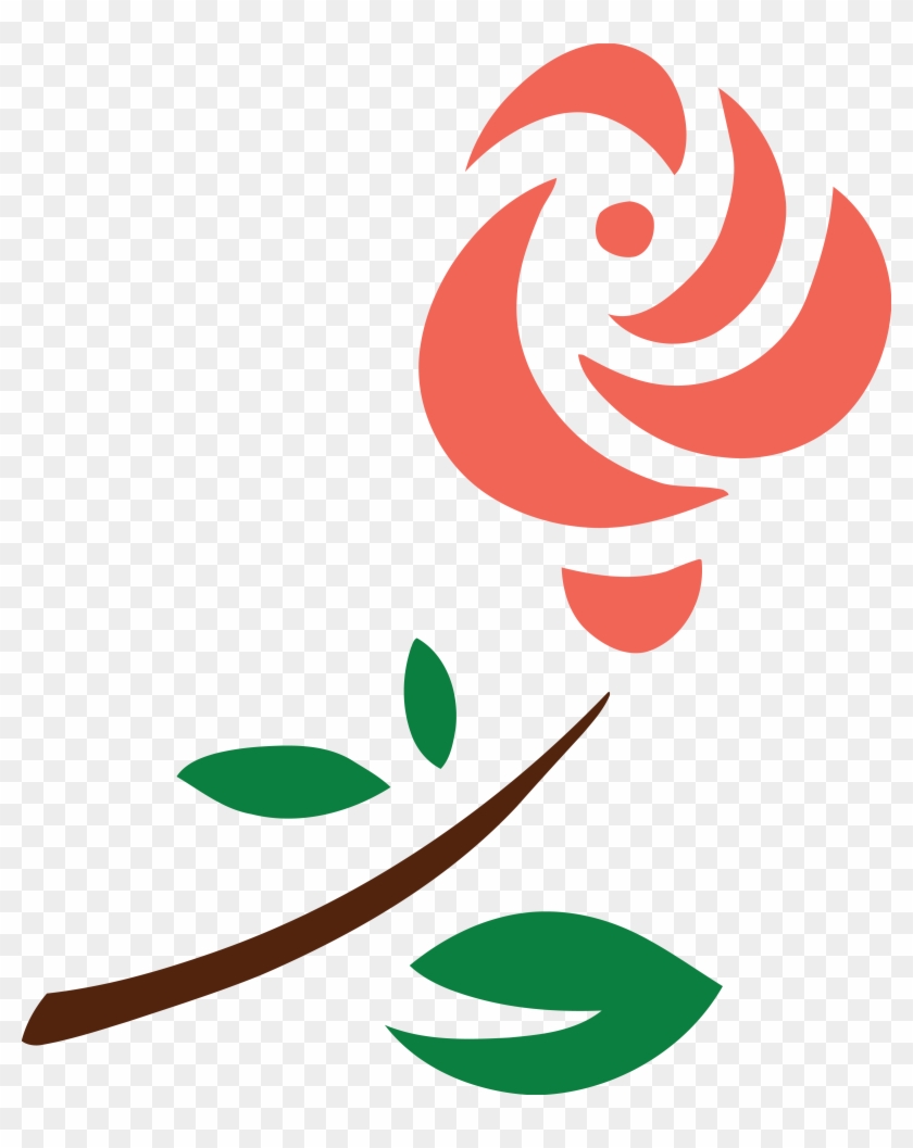 Free Clipart Of A Peach Rose - .png Thank You #895326