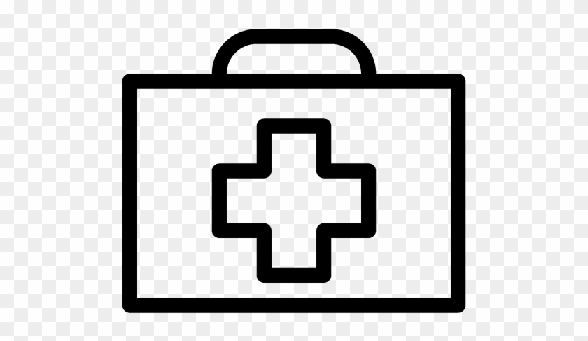 First Aid Icon - First Aid Kit Outline #895393