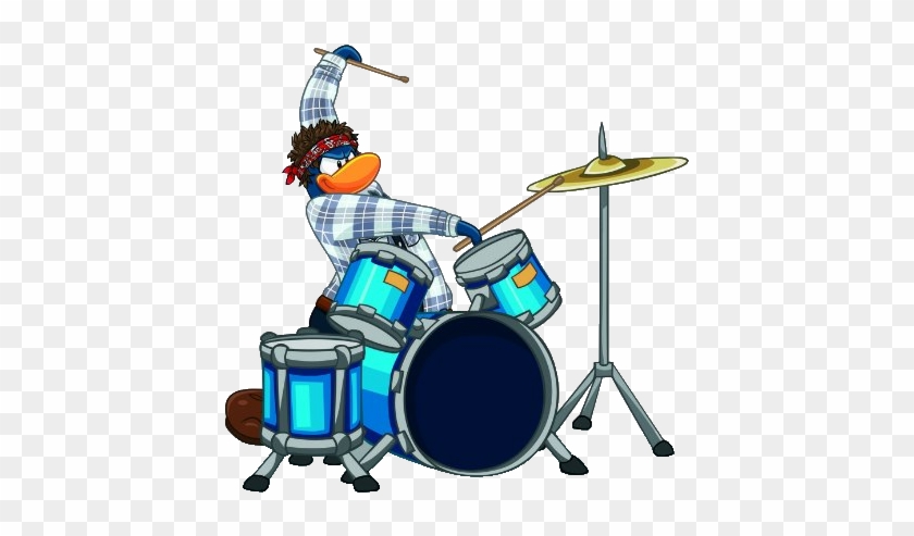 Drum Clipart Club Penguin - Club Penguin G Billy #895427