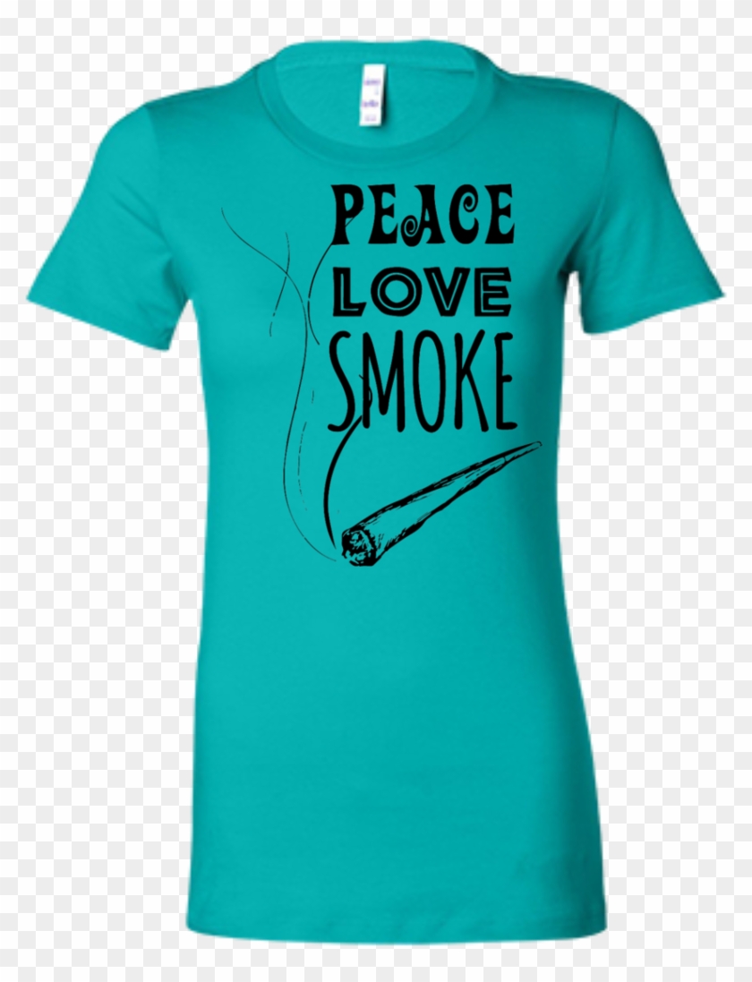 Peace Love Smoke Ladies T-shirt - Official Ncaa University Of Arizona Wildcats U #895460