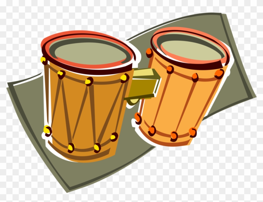 Vector Illustration Of Bongo Drum Percussion Instrument - Mathematics #895470