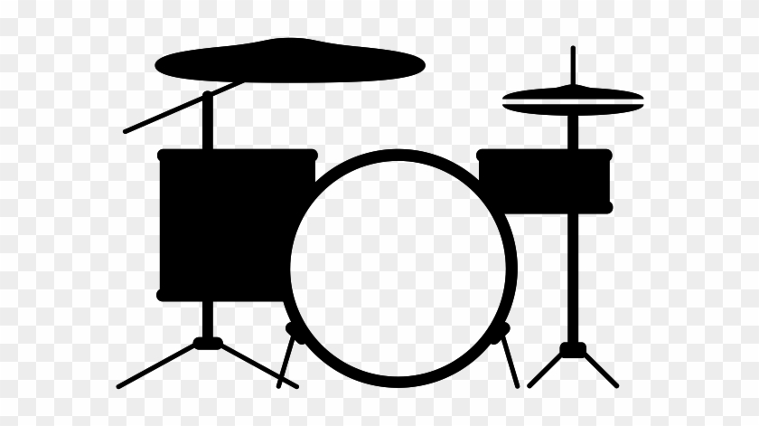 Pin Drum Sticks Clipart - Drum Set Vector Art Png #895477