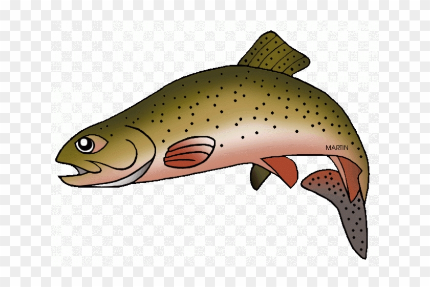 Trout Clipart Cute - Brown Trout #895505