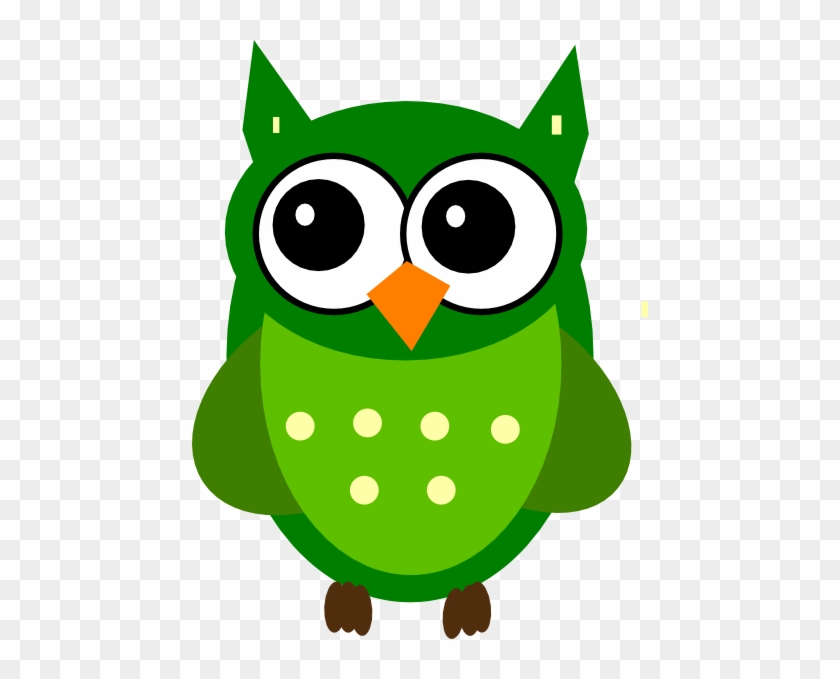 Green Owl Clip Art - Owls Vector Clip Art #895531