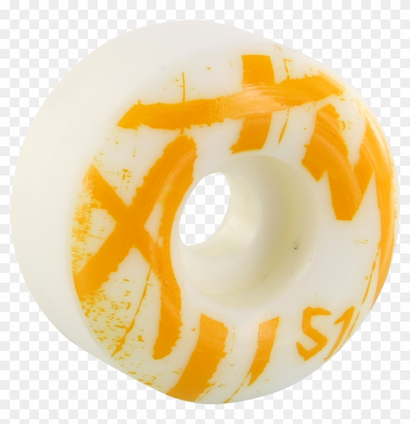 Atm Sketcher 51mm White/orange Skateboard Wheels - Sol Naciente Monet #895542