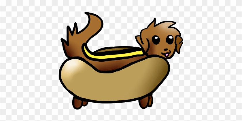 Cartoon Hot Dog Clipart Kid - Cute Dog Clipart Gifs #895589