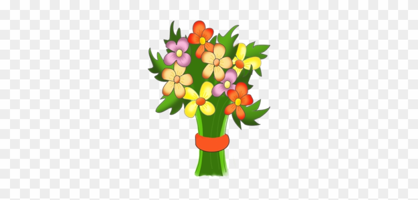 Flower Buquet For Birthday - Happy Birthday Flowers Clipart #895587