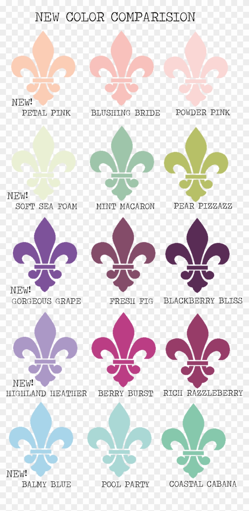 These Charts Highlight The Other New Colors Stampin' - These Charts Highlight The Other New Colors Stampin' #895662