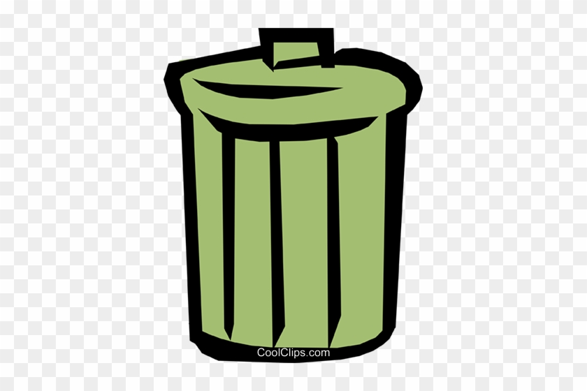 Garbage Can Royalty Free Vector Clip Art Illustration - Clip Art #895766