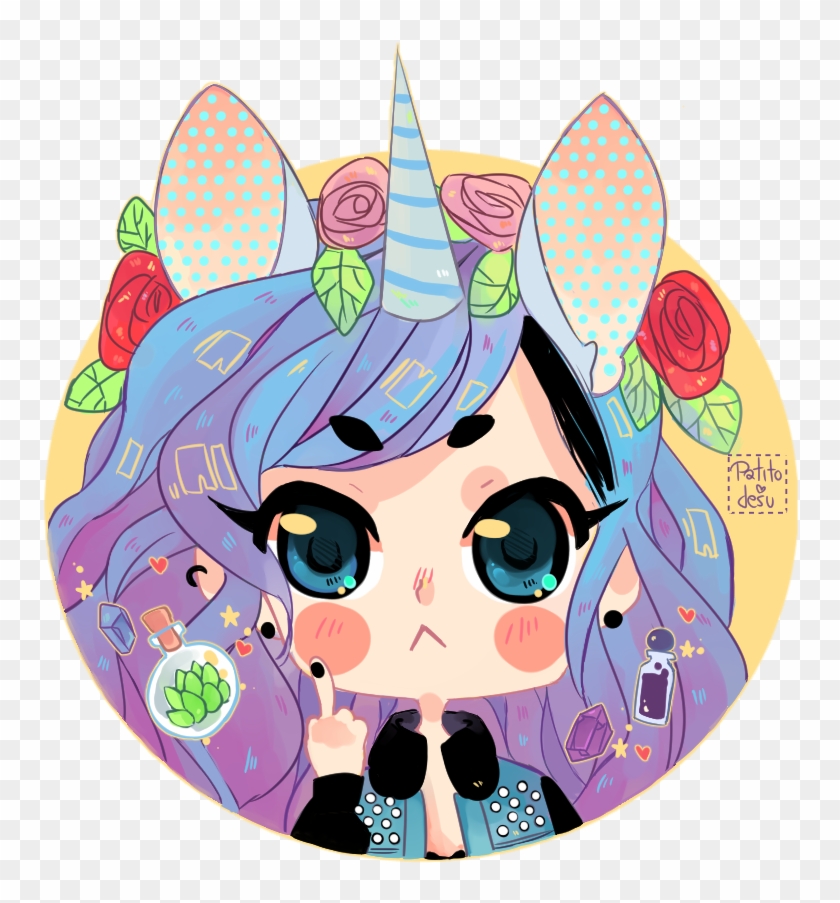 Unicorn Girl Icon By Patitodesu - Anime #895968