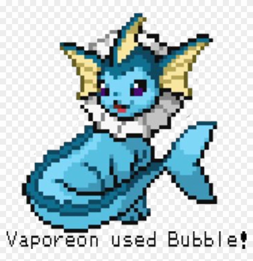 Pixel Vaporeon Used Bubble By Urianity - Vaporeon Pixel #896009