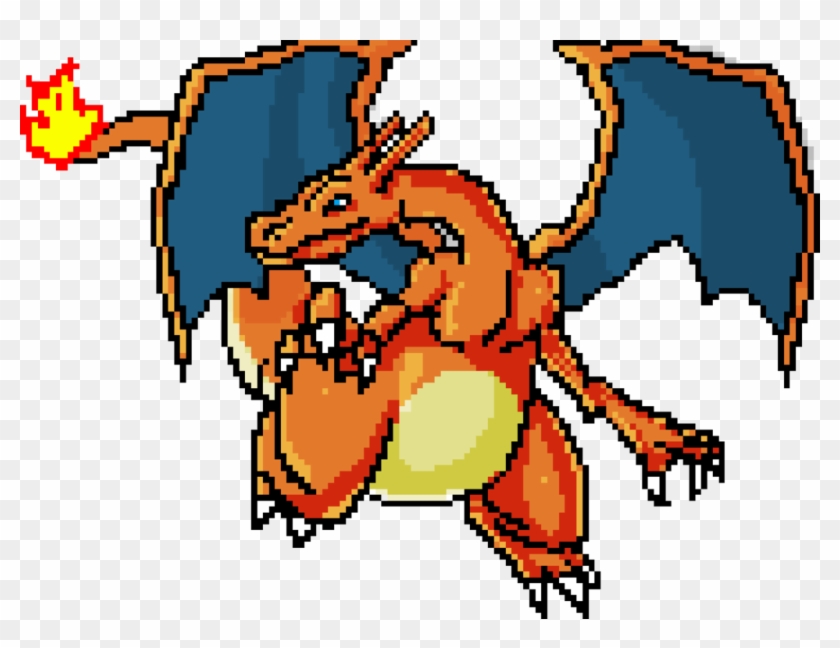 Pixel Charizard By Magam88 - Charizard Pixel Art Png #896042