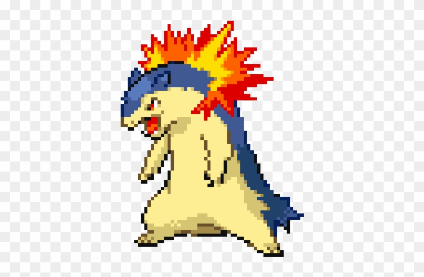 Transparent Pixel Pokemon - Cyndaquil Gif #896093