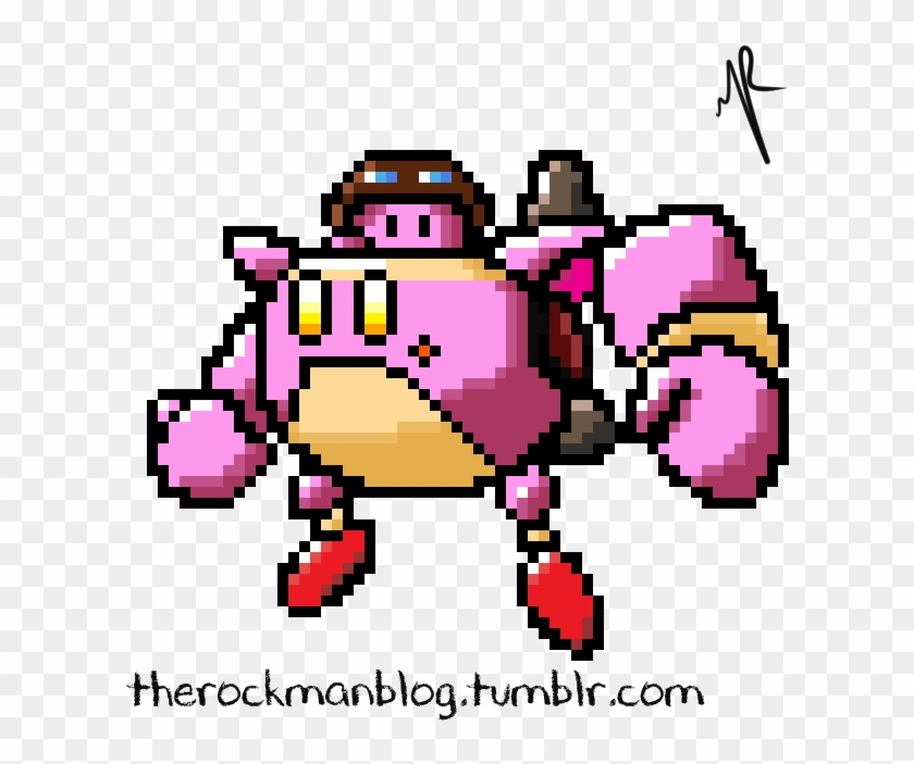 Artworkkirby With His Robobot Armor, Pixel Art By Me - Pixel Art Kirby Robobot #896095