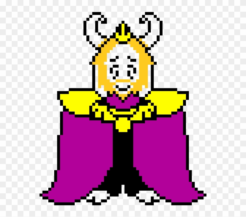 Asgore Undertale Pixel Art Template Undertale Toriel And Asgore Free Transparent Png Clipart Images Download