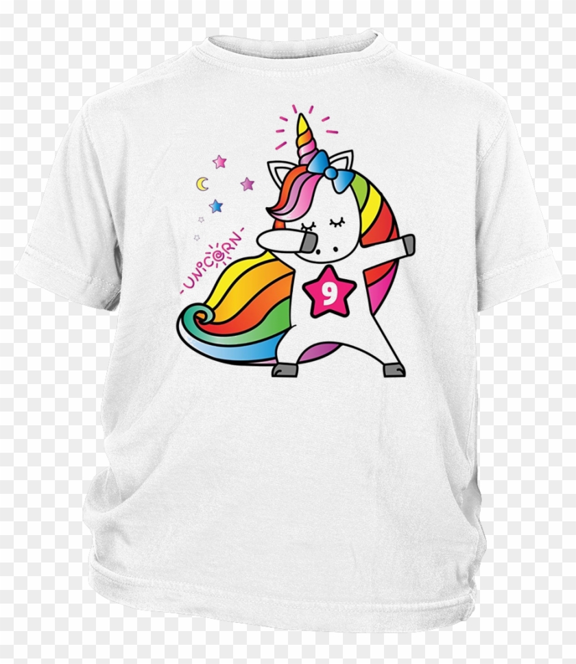 9th Birthday Shirt For Girl 9 Unicorn T-shirt October - Back To School, Preschool - District Youth Shirt #896161