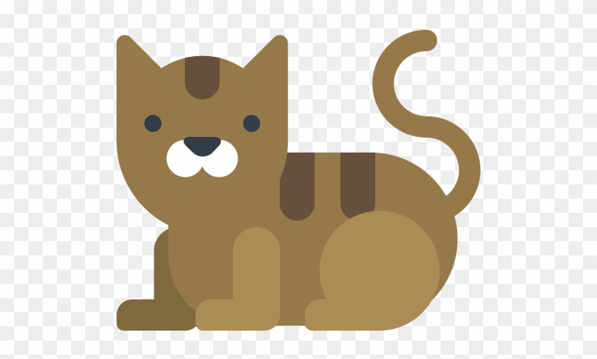 Cat, Feed, Food Icon - Animal Flat Design Png #896170