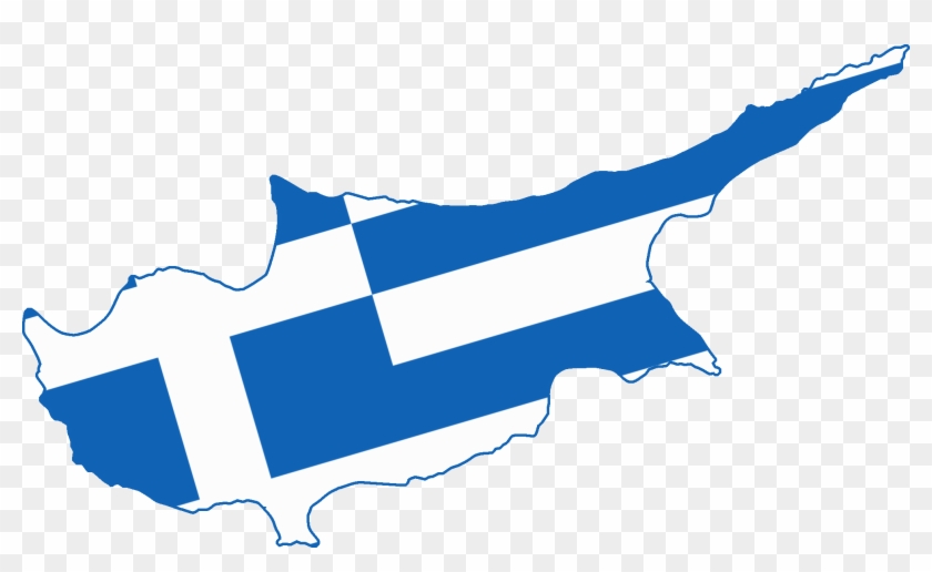 Flag Map Of The Cyprus - Cyprus Flag With Greece #896278