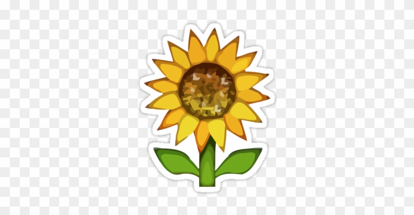 Transparent Flower Emoji - Sunflower Emoji Png #896306