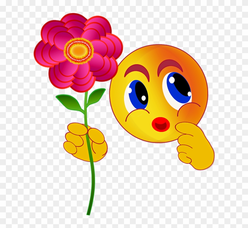 Flower Emoji Icons - Emoticones Regalando Flores #896330