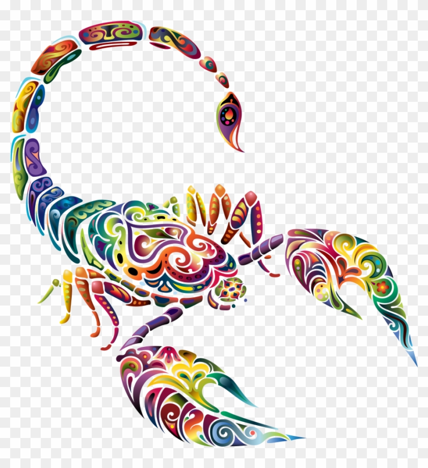 Scorpio Zodiac Astrological Sign Astrology Horoscope - Tattoo Scorpion A Color #896478