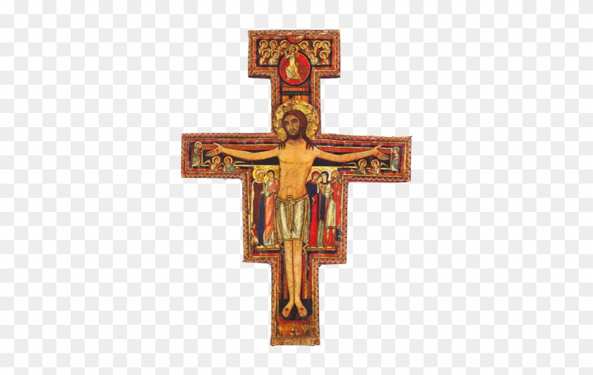 Faith Pics 3 Catholic Religion Teacher - Franciscan Crucifix Colourful Cross Of San Damiano. #896529