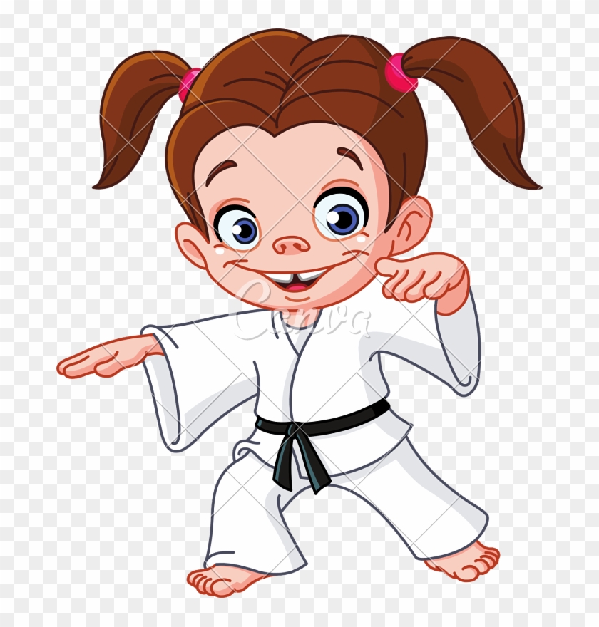 Karate Girl - Karate Girl Clip Art #896543