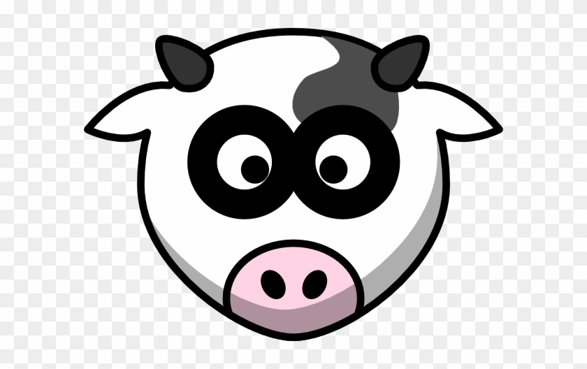 Cow Head Silhouette Clip Art Free Clipart Images - Cartoon Cows Head #896583