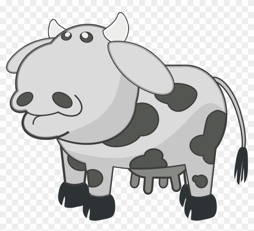 This Free Icons Png Design Of Gray Cow - Moving Pictures Of Cartoon Animals #896593