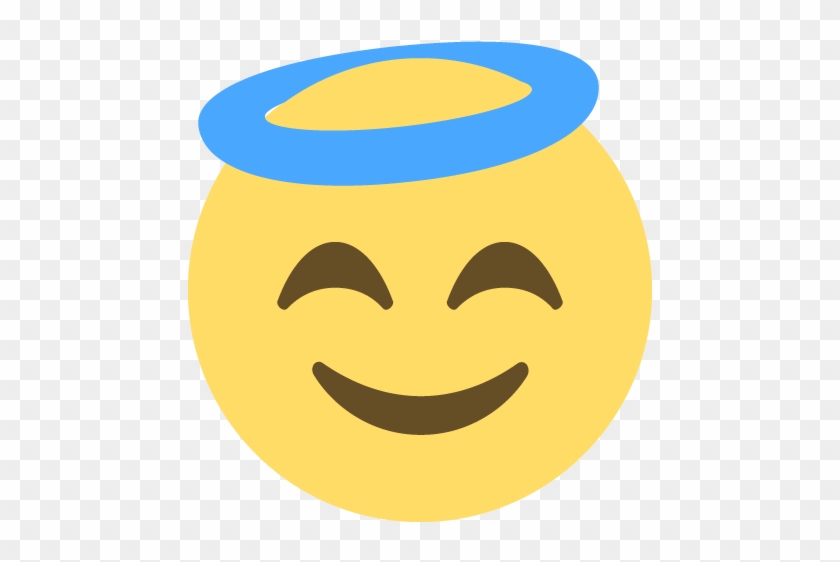 Emoji Face Clipart Icon - Emoji Angel Emoji Png #896611