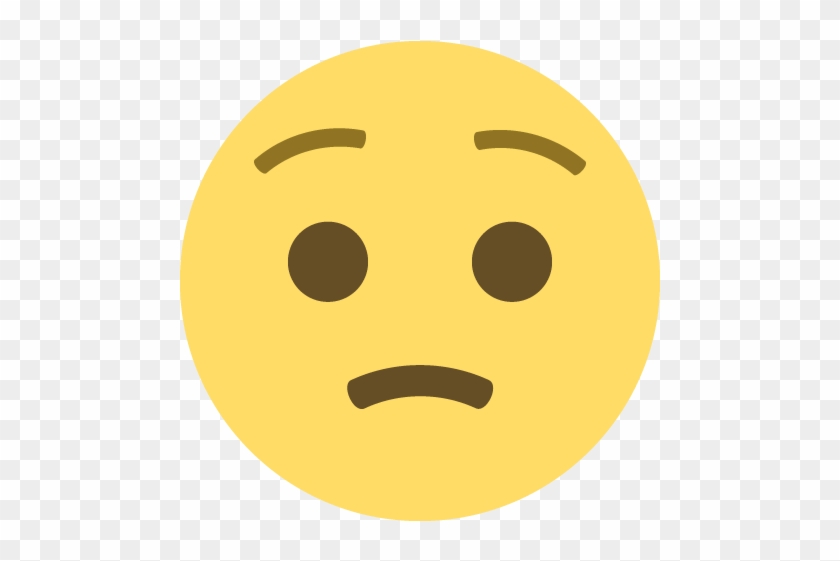 Worried Face Emoji Emoticon Vector Icon - Keyboard Shortcut #896645