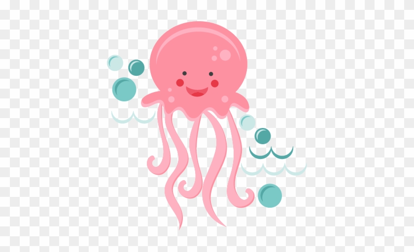 Smiling Jellyfish Svg Scrapbook Cut File Cute Clipart - Jellyfish Clipart Transparent Background #896695