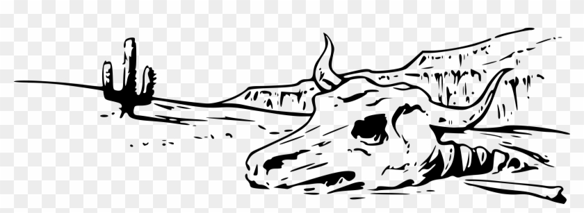 Cow skull hand drawn sketch style Royalty Free Vector Image