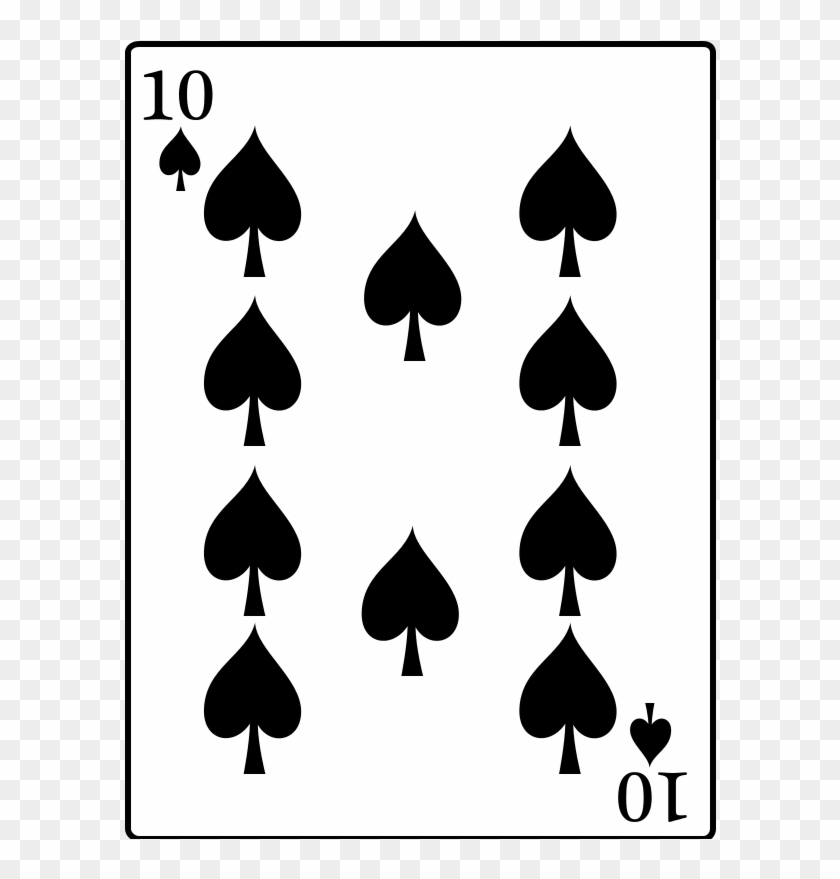 Free 10 Of Spades - Royal Flush Playing Cards #896742