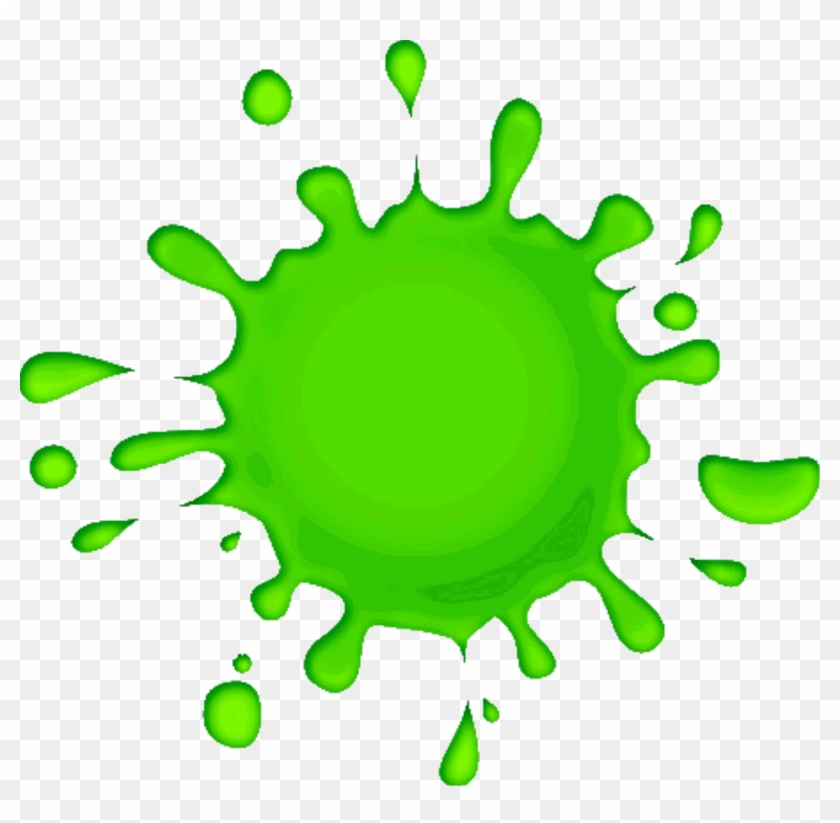 Aqua Paint Splatter Clip Art - Macchia Di Colore Verde #896866