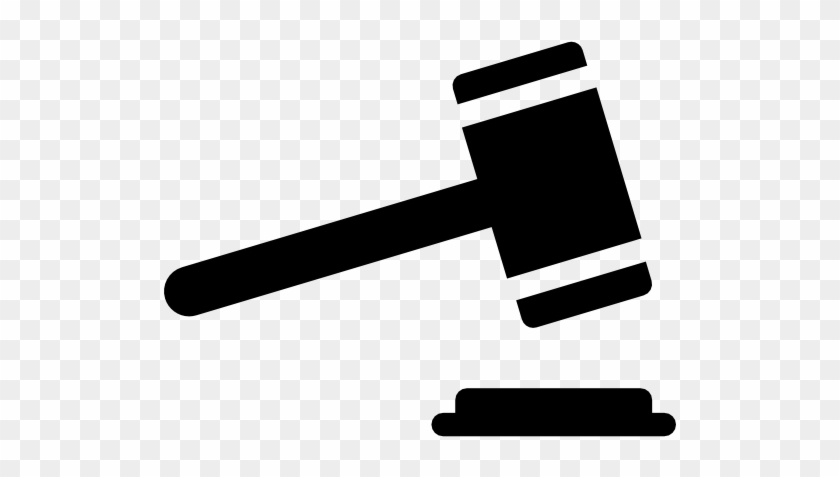 Gavel - Court Hammer Vector Png #896991