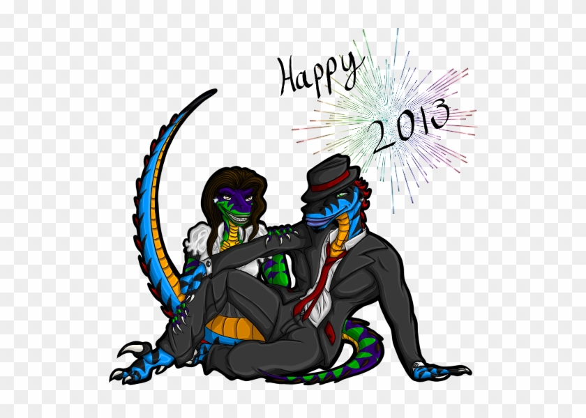Happy 2013 By Sassyraptor - Cartoon #897044