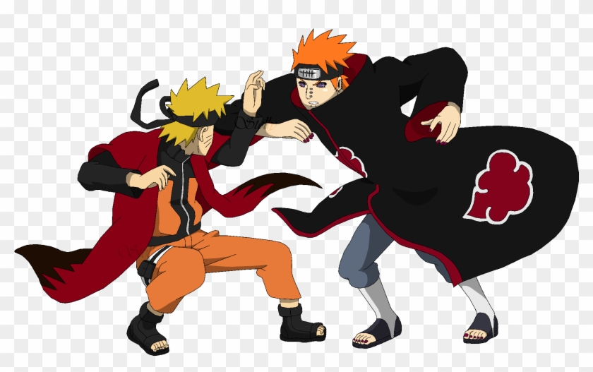 Naruto Clipart Happy Transparent - Naruto Vs Pain Render #897180