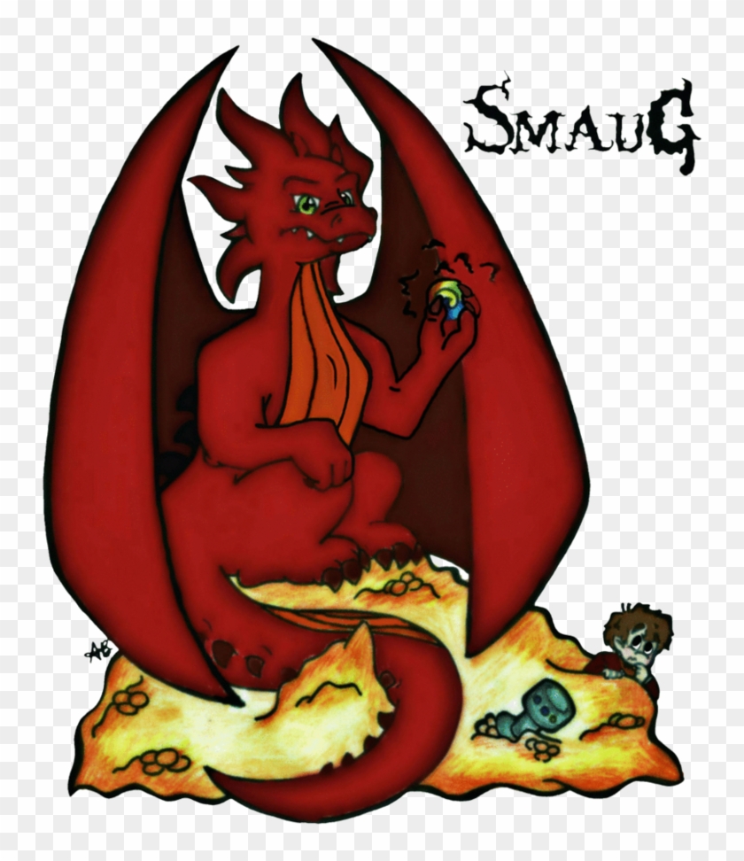 Cartoon Digital Smaug By Alexandrabowmanart - Smaug The Hobbit Clipart #897220