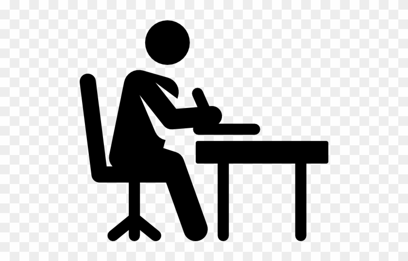 Writing Computer Icons Stick Figure Clip Art - Writing Icon #897285