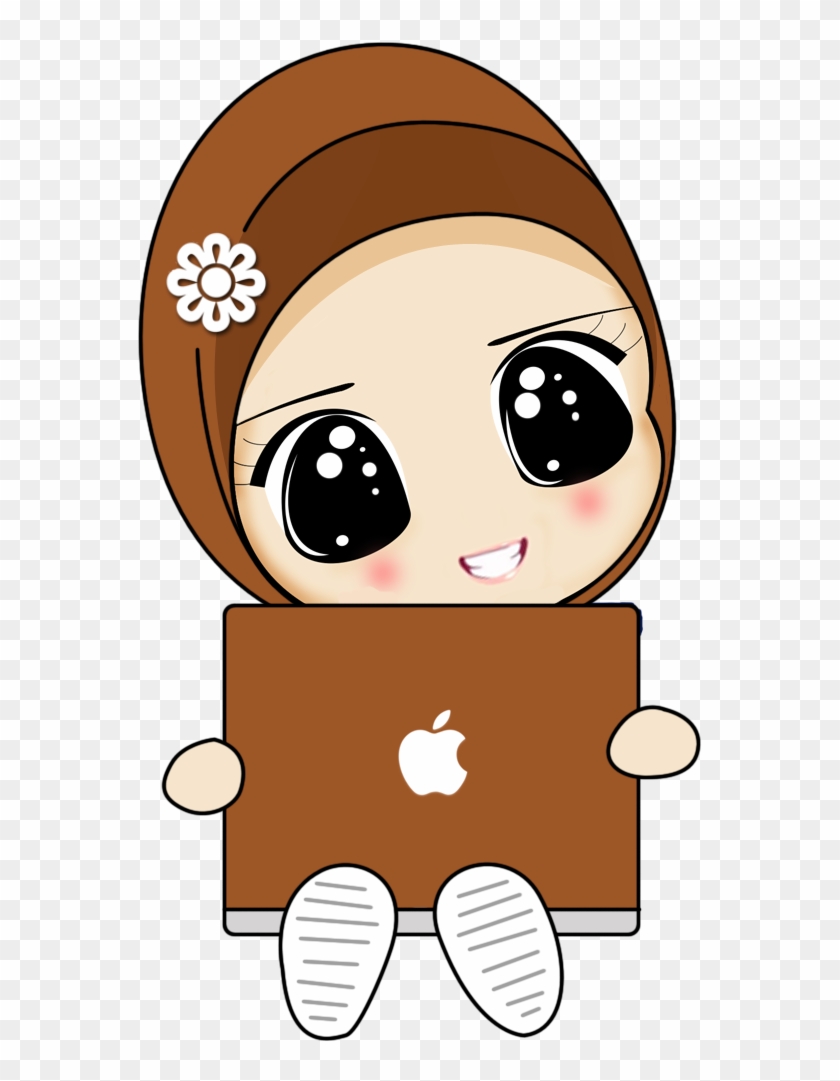 Cartoonist Muslim - Islamic Clipart - Gambar Kartun Muslimah Cute #897598