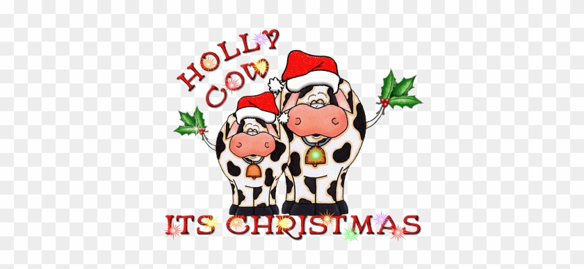 Christmas Cow Cliparts - 4 Days Till Christmas #897599